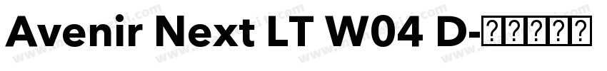 Avenir Next LT W04 D字体转换